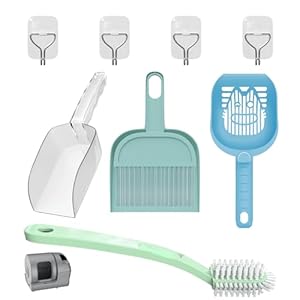 Dakeres Premium-Katzenstreu-Schaufel-Set mit Zubehör