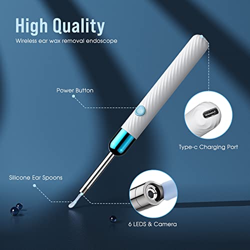 Ear Wax Removal Ear Cleaner for iOS & Android (White) - Thumbnail 5