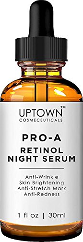 Uptown Cosmeceuticals Pro-A Retinol Serum - Anti Aging Face Serum, Helps Reduce Appearance of Wrinkles, Stretch Marks and Redness, 30 ml