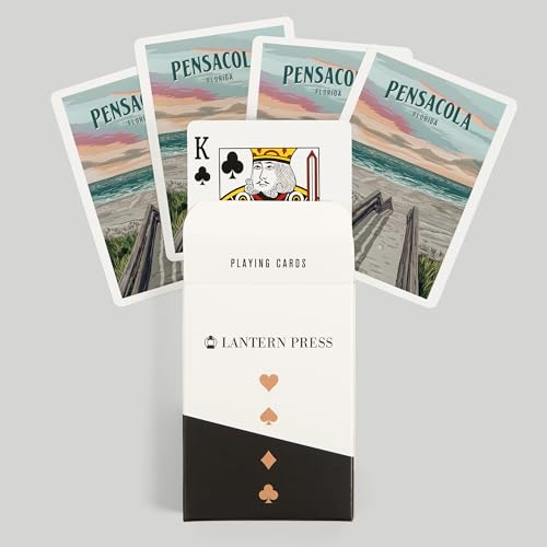 Lantern Press Pensacola Florida Baraja de Poker 52 Cartas miniatura 6
