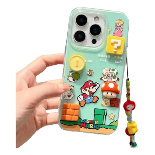 �}���I�u���X���b�g�t���X�}�z�P�[�X iPhone 16 promax �Ή��U�C�� �\�t�g�V���R���� �S�@��L���[�g�ȃA�j���� ���h�~�J�o�[���킢�� (13promax,�O���[��)