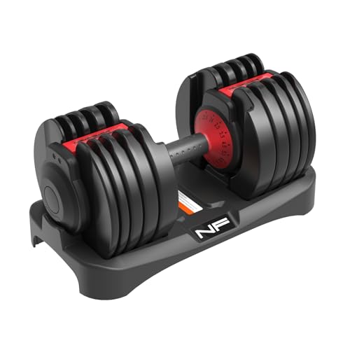 Newpower Fitness 24kg Verstellbare Hanteln, Kurzhanteln Hanteln Set mit Hantelscheiben, Rutschfestem Griff, 2.5 bis 24 KG mit 15 Gewichtsstufen, Hantel Verstellbar für Körpertraining