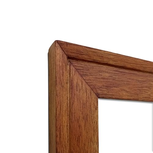 Image of Handmade Brown Wooden Photo Frame, A2 (42 x 59.4 cm) Display to Showcase Artworks, Pictures, and Photos - Perfect for Wall, Home and Office Decor, Clove Brown