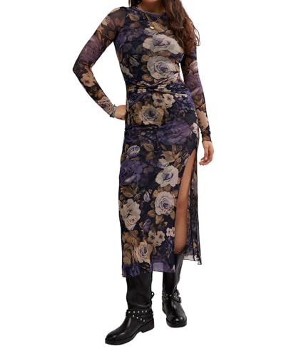 Free People Womens Gianni Maxi Denim Combo Small