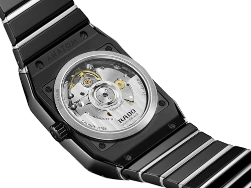 Rado - Anatom Automatic - Men - Swiss Watch - Metallised Sapphire Crystal - polished Black High-Tech Ceramic Links and Polished Stainless Steel Middle Links– 72 hours of Power Reserve - Sapphire Crystal Caseback, 21-Jewels R766 Calibre - Automatic – 32.5 mm4