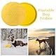Butyeak Frisbee Hund, Hundefrisbee, Hunde Frisbee, 22 cm Frisbee Scheibe, Bodentarget Hund, Hundespielzeug Frisbee Ring, Target Hundetraining, Dog Spiel Ballwerfer, Hunde Wurfspielzeug, Gelb