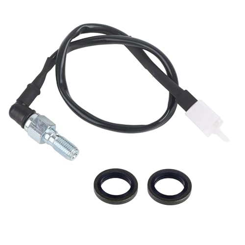 Flaconi Motorcycle Brake Light Switch,Motorcycle Brake Switch,Motorcycle Hydraulic Brake Pressure Light Switch,Brake Pressure Light Switch,Suitable for Motorcycles,Scooters (M10 (10mm) x 1mm)