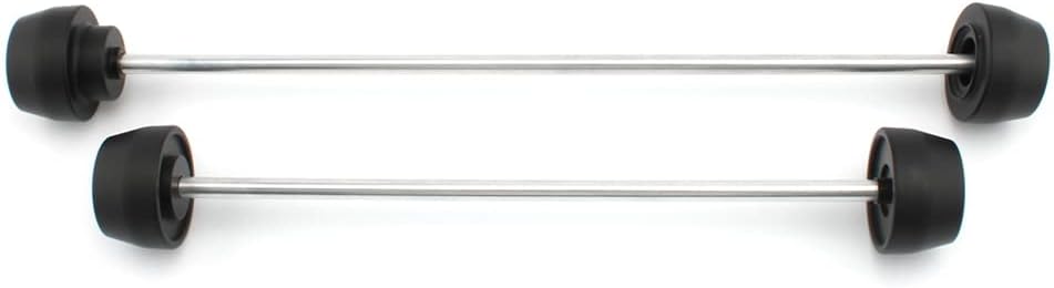 GZYF Motorcycle 1 Pair Axle Slider Fork Protector Guard, Black 1 Pair Axle Slider, Aluminum Axle Slider Crash Protect For Trident 660 2021-2022