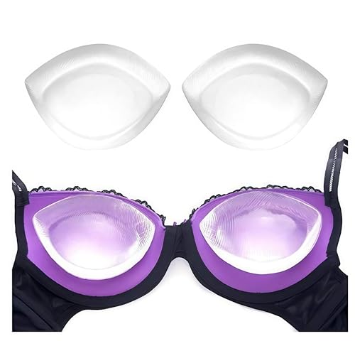 VASANA 1 paire de coussinets de soutien-gorge amovibles en gel de silicone pour soutien-gorge, soutien-gorge, soutien-gorge, push-up pour moulage du sein,...