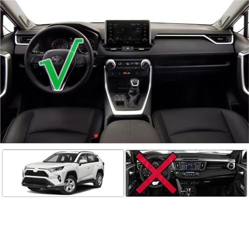 Alfombrilla de salpicadero para coche RAV4 XA50 2019-2020 protectora moqueta negra 3