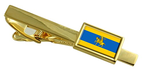 Pisacorbatas de oro Schwerin Alemania con acabado de joyería