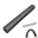 Woxiove Black Snake Wrap Pipe Insulation Foam Tube, 15.7' Pre-Cut Pipe Protection, Multi-Purpose Pool Noodles for Water Pipe, Swimming Pool Rails, Door Handles, Metal Poles and Bed Ladders (1-Pack)