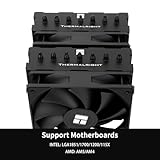 Thermalright Phantom Spirit 120 SE BLACK CPU Cooler,Dual TL-C12B V2 PWM Fans and Double Towers, 7 Heat pipes Heatsink Cooler,for AM4/AM5&Intel LGA1851/1700/115X/1200, Computer CPU Cooling,Black - Image 2