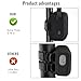 YouKnow Silicone Case for JBL Go 4 Ultra Portable Bluetooth Speaker, with Removable Strap Attach to Bike Golf Cart Boat (Black)