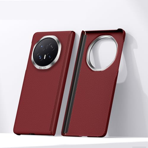 Coque Honor Magic V6 rouge avec protection charnière magnétique antichoc