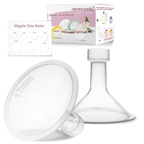Image of Nenesupply 17mm Flange Compatible with Medela Breast Pump Parts Replacement 17mm Flange for Medela Accessories Compatible with Pump in Style Parts Symphony Swing Harmony Work with Personalfit Flex