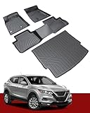 SHINJEW Floor Mats & Cargo Liner Compatible with 2021-2026 Nissan Rogue (Not fit for Sport Model), All-Weather TPE Custom Heavy Duty Floor Mats for Nissan Rogue Accessories