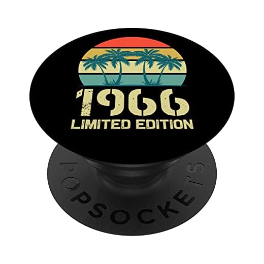 Born In 1966 Edición Limitada 1966 Cumpleaños Pop Sockets 1966 PopSockets PopGrip Intercambiable