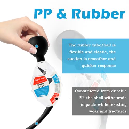 Battery Hydrometer & Acid Tester Tool,Practical Battery Acid Tester with Scale Markers for Checking 12V/6V/24V Batteries System Condition,Professional Batteries Hydrometer Testers - Thumbnail 3