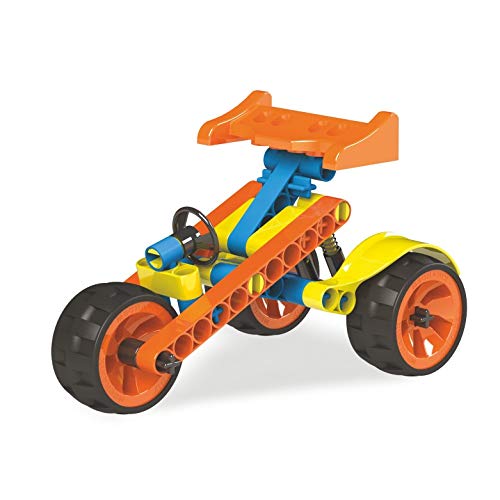 mechanix made in india, made from plastic blix cars-2 series for 5+ years of kids, can make completely unique working model from it, 10 models can make, 76 pieces- Multi color - Image 3 thumbnail
