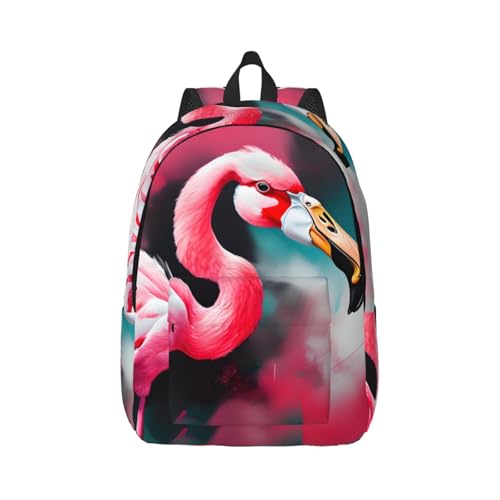 Sac à dos de voyage décontracté flamant rose pour adulte