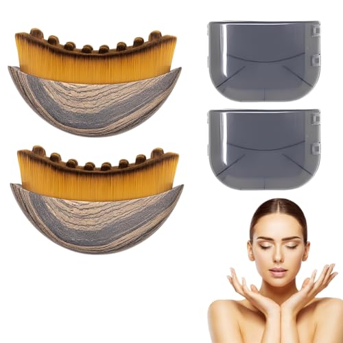 YUPZAR 2 PCS Spazzola viso per il contorno linfatico, spazzola