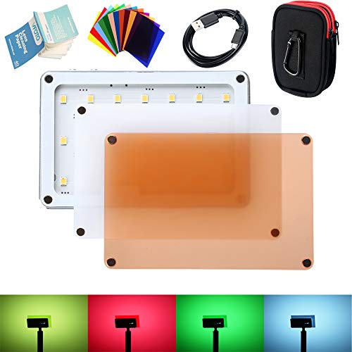 SOKANI X21 LED Video Light Pocket-Sized Dimmable 5600K, TLCI 97+/CRI 97+?OLED Screen, Built-in 1600mAh Battery, Aircraft Grade Aluminum Body with Color Filter