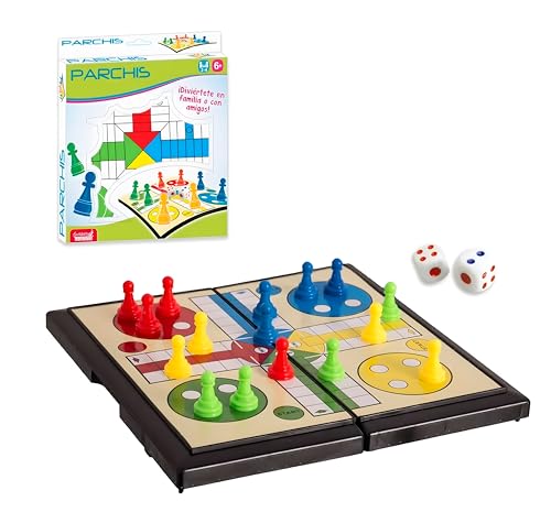 Prendedores de viagem dobráveis, placa de 20 cm, fichas, de 2 a 4 jogadores, + 6 anos, conjunto de mesa para crianças e adultos com espaço para guardar fichas