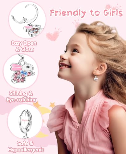 Besteel 16 Pairs Hypoallergenic Earrings Set for Girls Women - 316L Surgical Stainless Steel Leverback Dangle Huggie Hoop Earrings Jewelry for Sensitive Ears - Small/Cute - Silver/Gold2