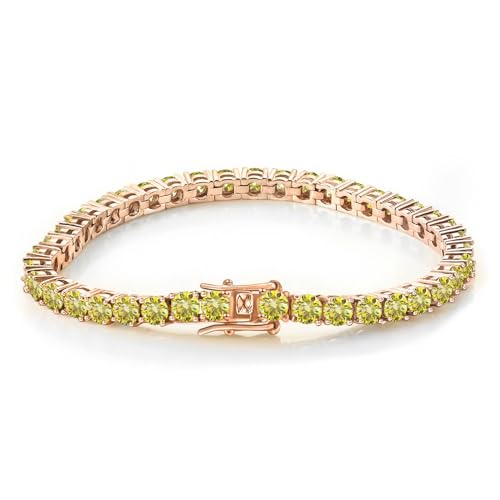 Bracelet tennis en argent 925 avec diamants VVS1 éclatants pour femme