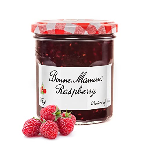 Image of Bonne Maman Raspberry Preserve, Marmalade Fruit Jam, 13 oz / 370 g