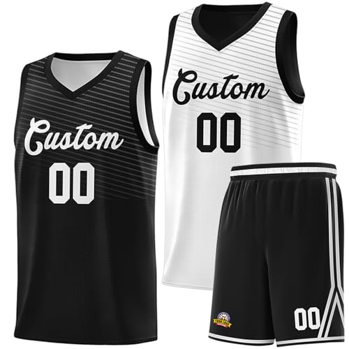 Custom Reversible Basketball Jersey Uniform Suit for...