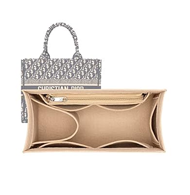 Lckaey Inserto organizer per borsa per libri tote grande borsa organizer 2008beige-XL