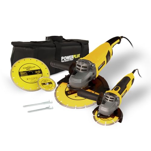 Meuleuse d'angle pour couper béton et métal sans effort avec le set 750W 2000W - 2