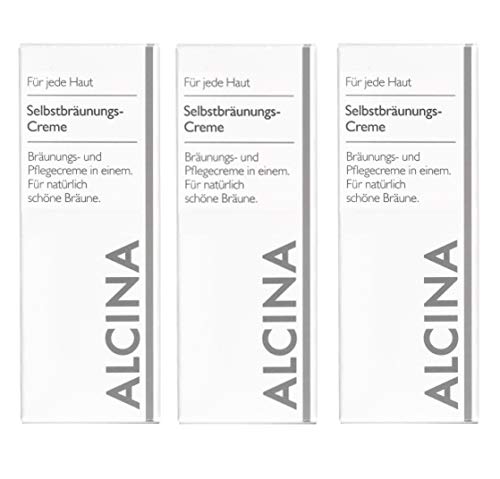 Preisvergleich Produktbild 3 x Alcina Selbstbräunungs-Creme - 50ml