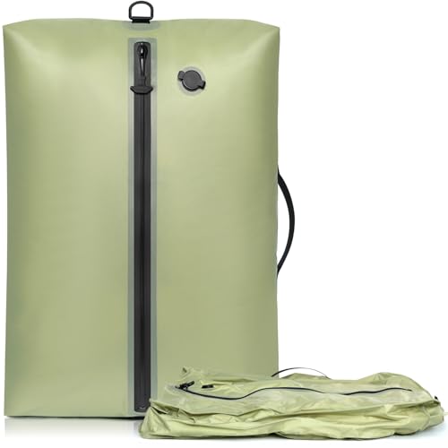 Image of BAGAIL TPU Vacuum Bag for Travel, Reusable Compression Bag with IPX8 Waterproof Zipper, Save Space for Suitcase, Backpack and Carry on (Beige, ExtraLarge, No Pump)
