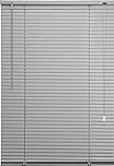 Silver/Grey PVC Venetian Blind Blinds Easy Fit Curtains Trimmable Fittings Windows Treatment Shutters Twist Open Close Pay only 1 Flat shipping £3.99 for multiple buying (Grey/Silver, 75 W x 213 L)