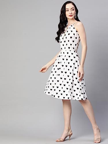 Image of arriva fab Women's Knitted Polyster Printed Dress