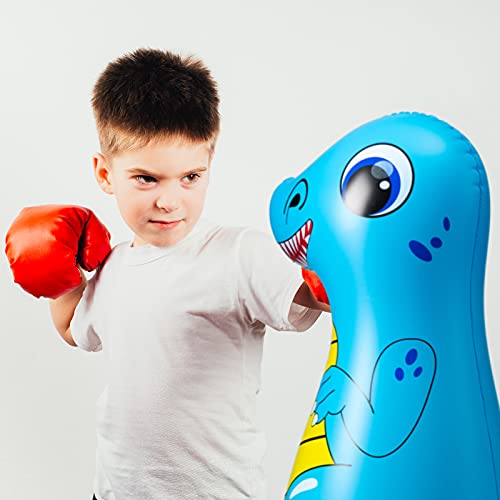 image for MATICO Children Tumbler Inflatable Punching Tower Bag Boxing，Dinosau