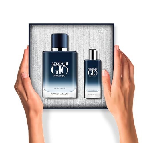 Image of Armani Beauty - Acqua di Gio Profondo - Eau de Parfum - Cologne for Men - Fresh & Aromatic Men's Fragrance - Mandarin, Lavender, Cedarwood Notes