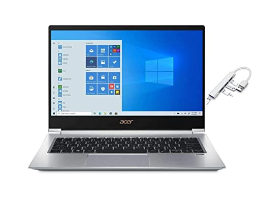 Image of acer Swift 3 14 inchFHD IPS LED Premium Laptop | Intel Core i5-8265U | Backlit Keyboard | Fingerprint Reader | Windows 10 Pro | Silver (Silver, 8GB DDR4 | 256GB SSD)