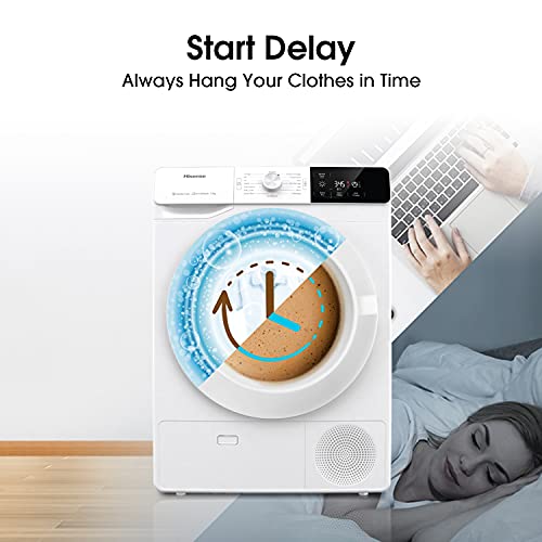 Hisense DCGE801 60cm Freestanding 8 KG Front Load Condenser Tumble