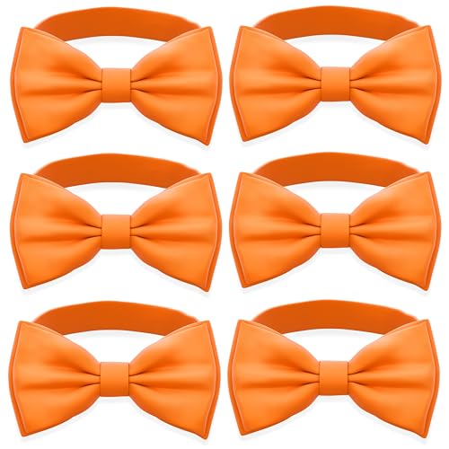 Image of Adam Young Men's Bow Ties Pre-Tied Style Formal Satin Classic Bowtie for Tuxedo Faux Silk