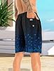 APTRO Men's Swim Trunks Swimming Shorts Board Shorts Quick Dry Beach Shorts Big and Tall Swim Shorts Black MK3308 3XL #2