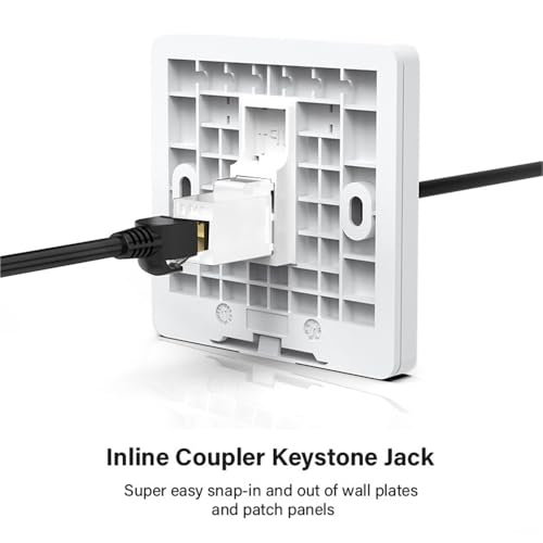 Acoplador Keystone cablecc RJ45 10-Gigabit CAT7 miniatura 6