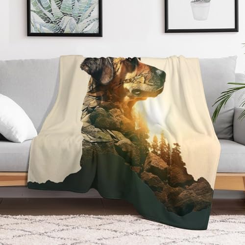 Manta para sofá suave y cálida para perro grande colcha lavable 3
