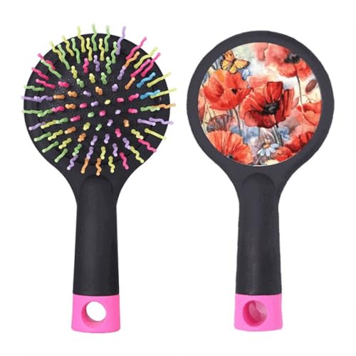 Salon de coiffure démêlant brosse fleurie pour votre routine du matin