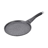 Royalty Line Sartén para tortitas con revestimiento de mármol negro (RL-CP26M 26 cm)