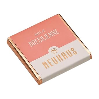 Neuhaus Belgian Chocolate Carre Milk Box 40 Neuhaus Chocolate Carres Milk Chocolates 4 Crunchy Milk Varieties Individually Wrapped Chocolate Treasure Box