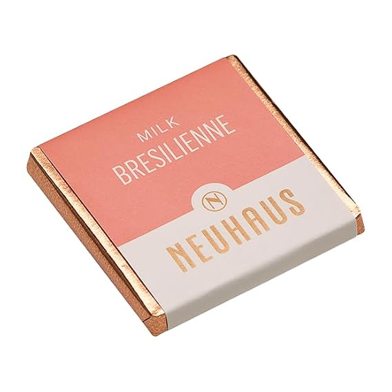 Neuhaus Belgian Chocolate Carre Milk Box 40 Neuhaus Chocolate Carres Milk Chocolates 4 Crunchy Milk Varieties Individually Wrapped Chocolate Treasure Box